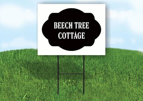 Beech tree cottage black tag - beech,